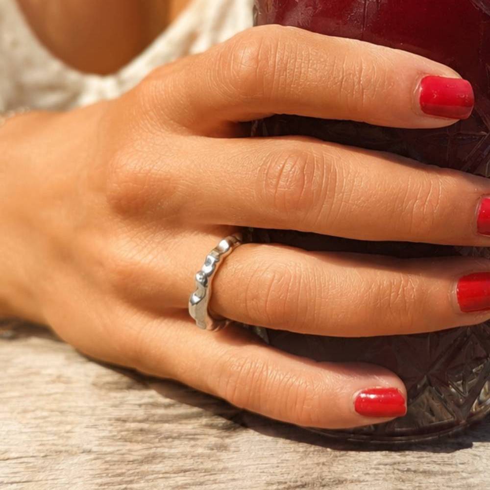 Aimless C Silver Ring