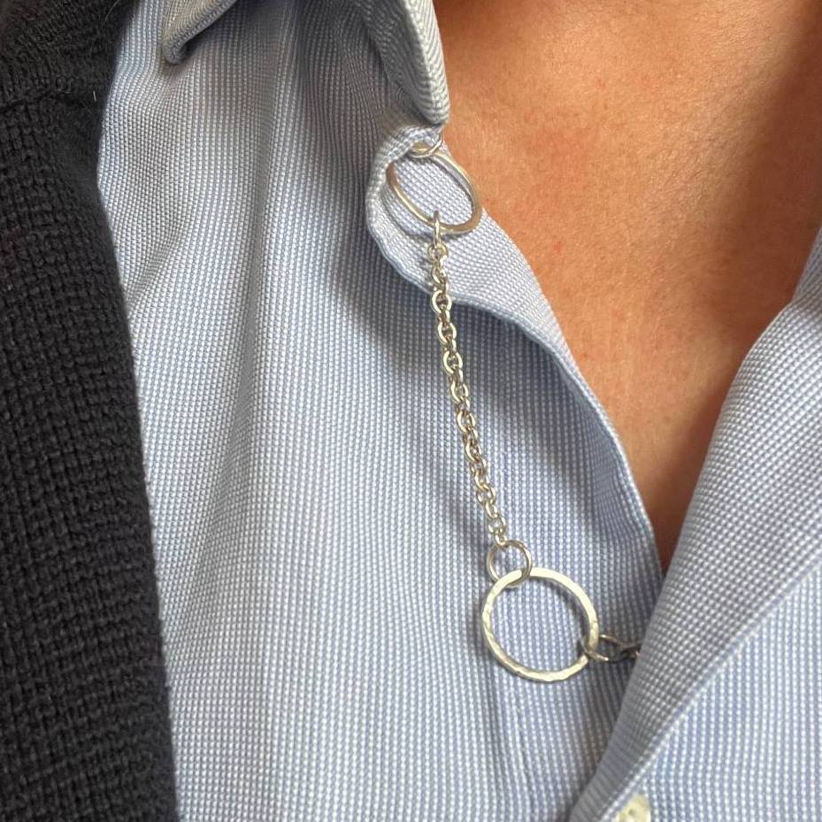 Chain of Hoops Silver Necklace