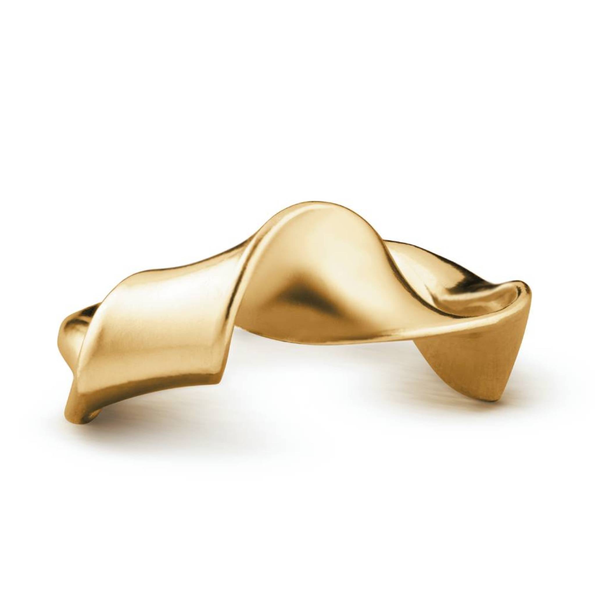 Gold vermeil Twisted Ring with sculptural twisted form