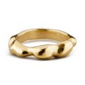 Gold vermeil Aimless B ring with fluid sculptural form