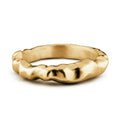 Gold vermeil Aimless C ring with fluid sculptural form
