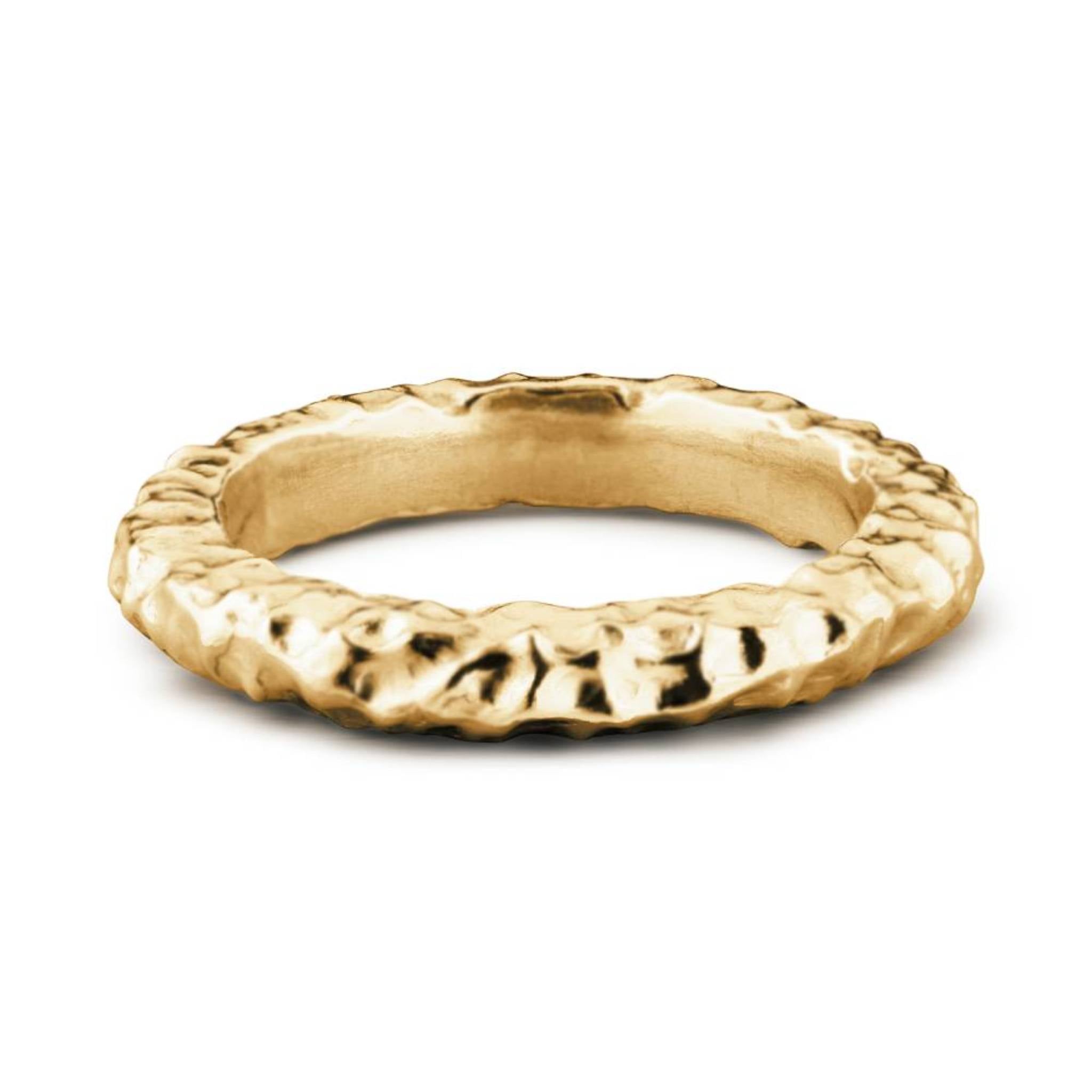 Gold vermeil Shy Guy ring with sculptural polished form