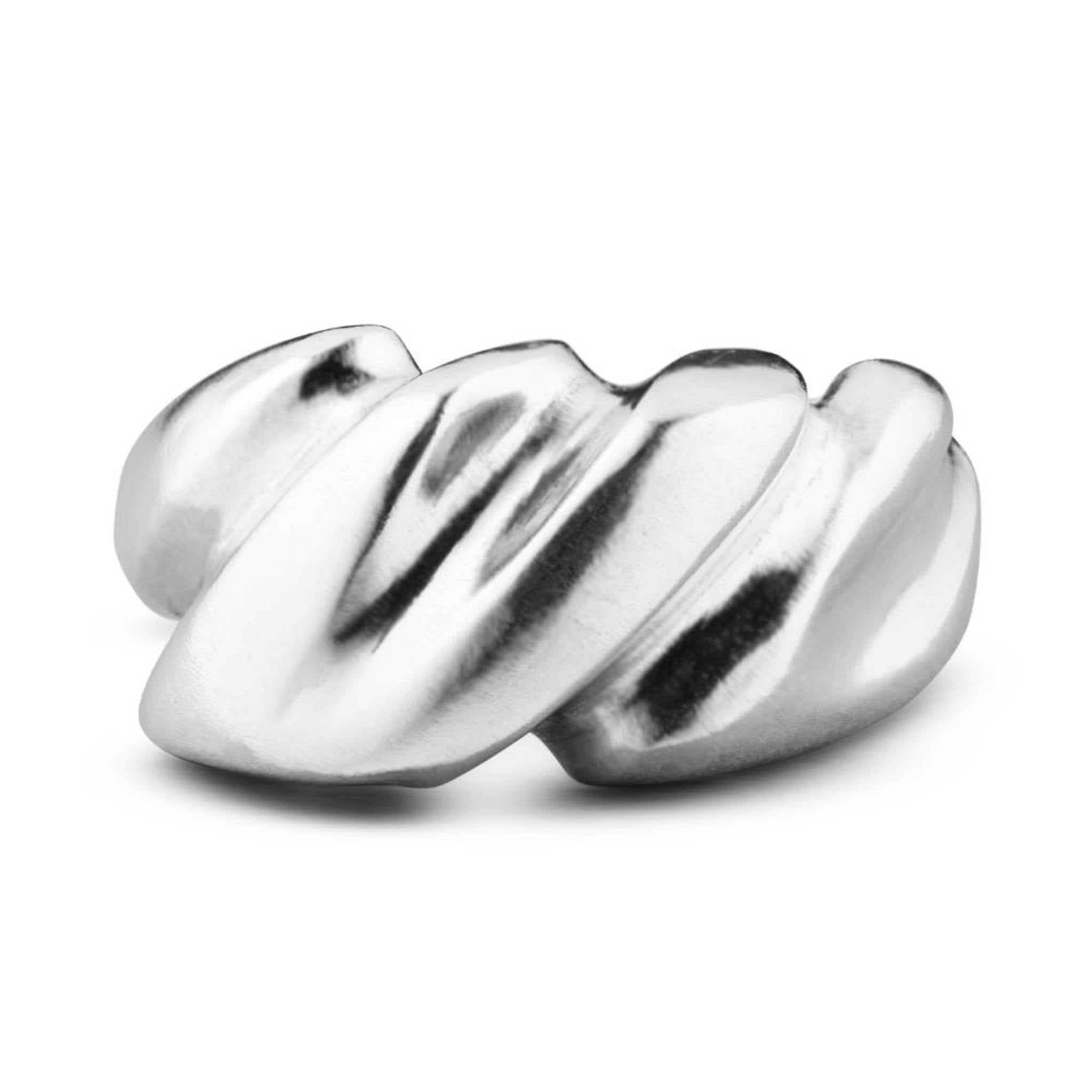 Recycled sterling silver There Ring with bold sculptural chunky form